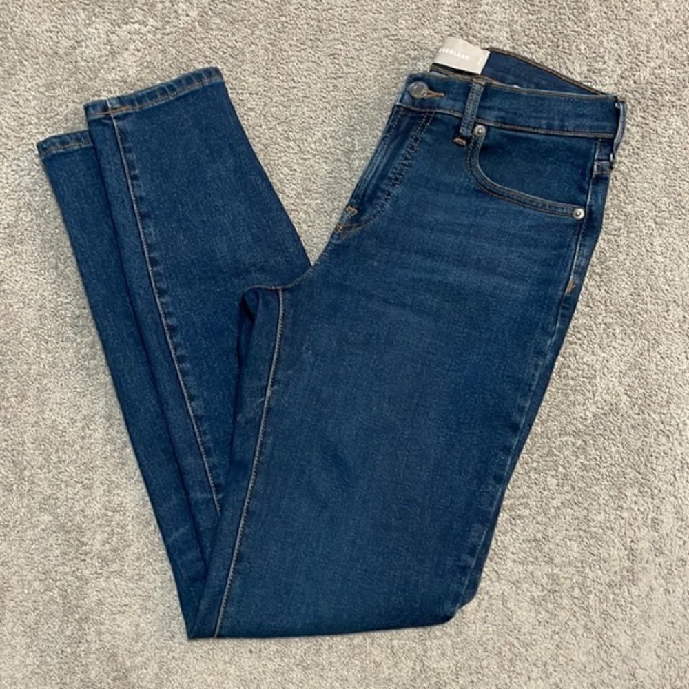 EC Everlane Cheeky Midrise Dark Wash Jeans - Size 27 - Picture 3 of 5